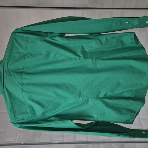 Ralph Lauren Kelly Green Fitted Button Down Shirt Embroidered Pocket Sz. 6 - Picture 4 of 6
